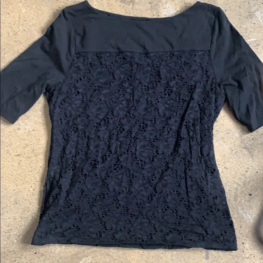 Black Lace Blouse